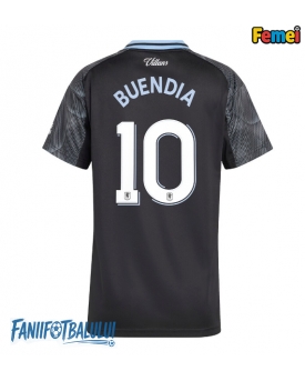 Aston Villa Emiliano Buendia #10 Tricou Fotbal Replică 2025-26 Femei Deplasare